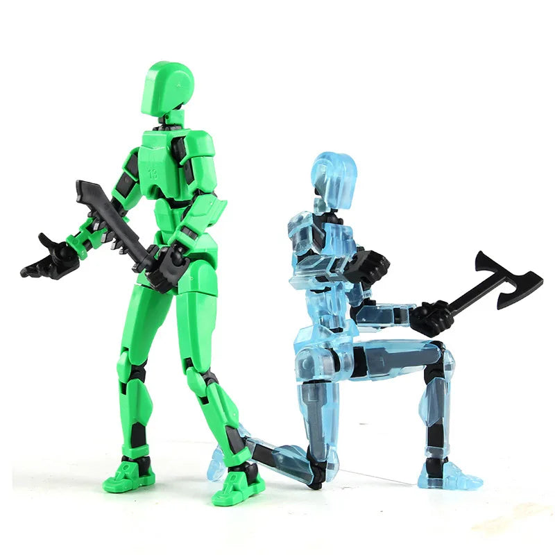 3D Multi-Jointed Movable Shapeshift Robot Joint Dog Creative Printed Mannequin Dummy Action Model Doll Toys for Children's Gifts