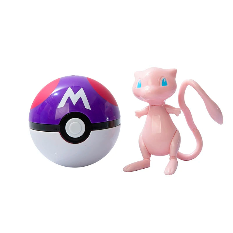 About Pokemon Anime Figure Charizard Pikachu Gyarados  Pocket Monster Figure Pokeball Action Deformation Toy Model Gift