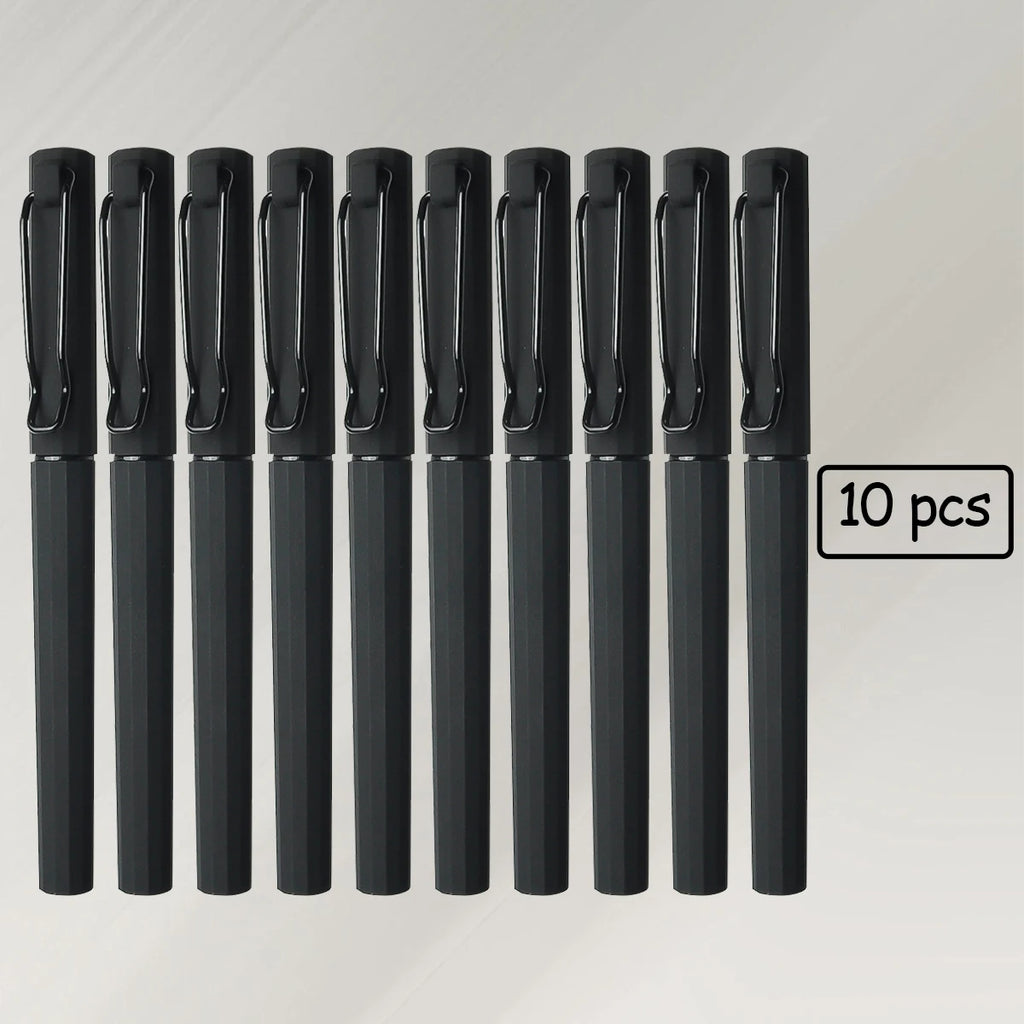 WQN-2/5/10PCS Simple Black Gel Pens, Smooth Writing, Comfortable to Hold, Signature Pens for School and Office Supplies
