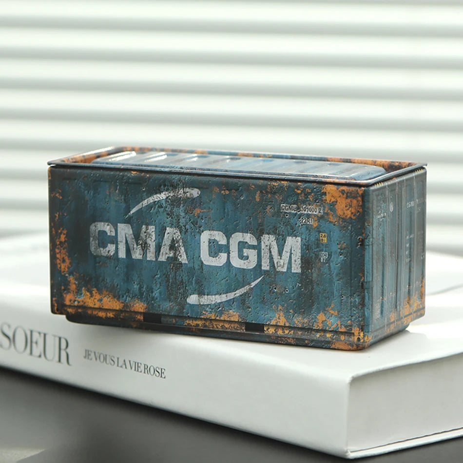 Miniature Storage Display Box Desktop Mini Container Model Mini Iron Storage Box Creative Decoration Collect Small Items Gifts
