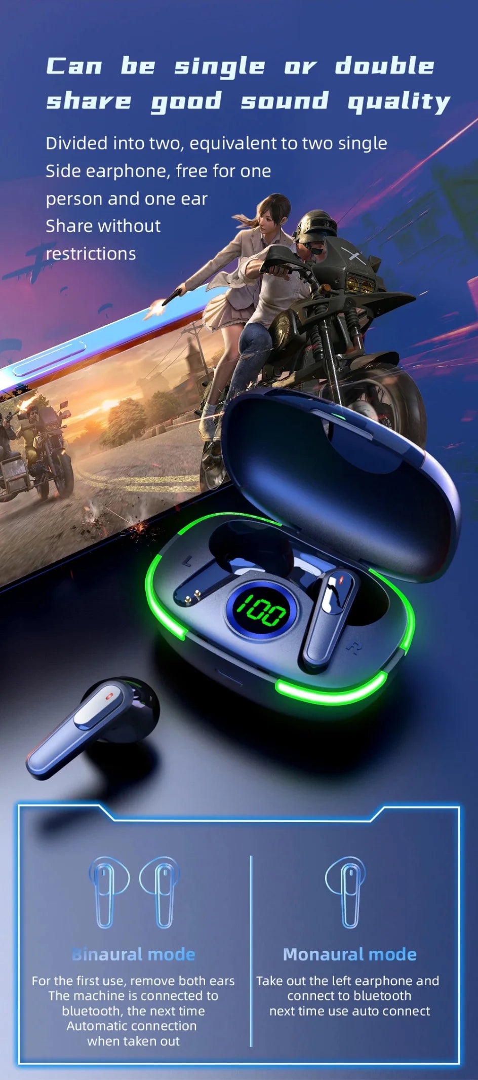 PRO 80 New Bluetooth Earphones Wireless In Ear TWS Touch Digital Display Sports Bluetooth Earphones