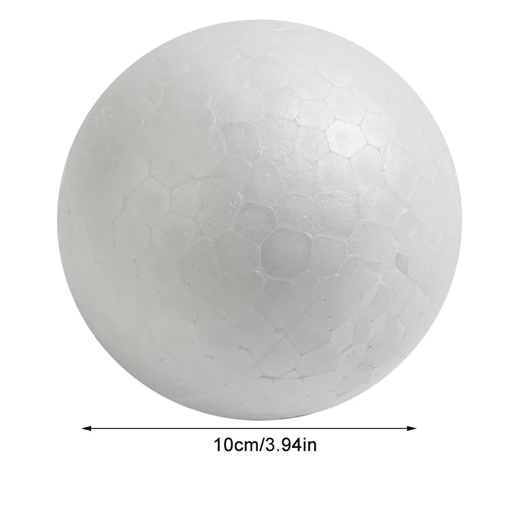 6-12cm Modelling Polystyrene Foam Balls White Craft Balls DIY Hand-painted Gifts Accessory Wedding Celebrations Event Supplies