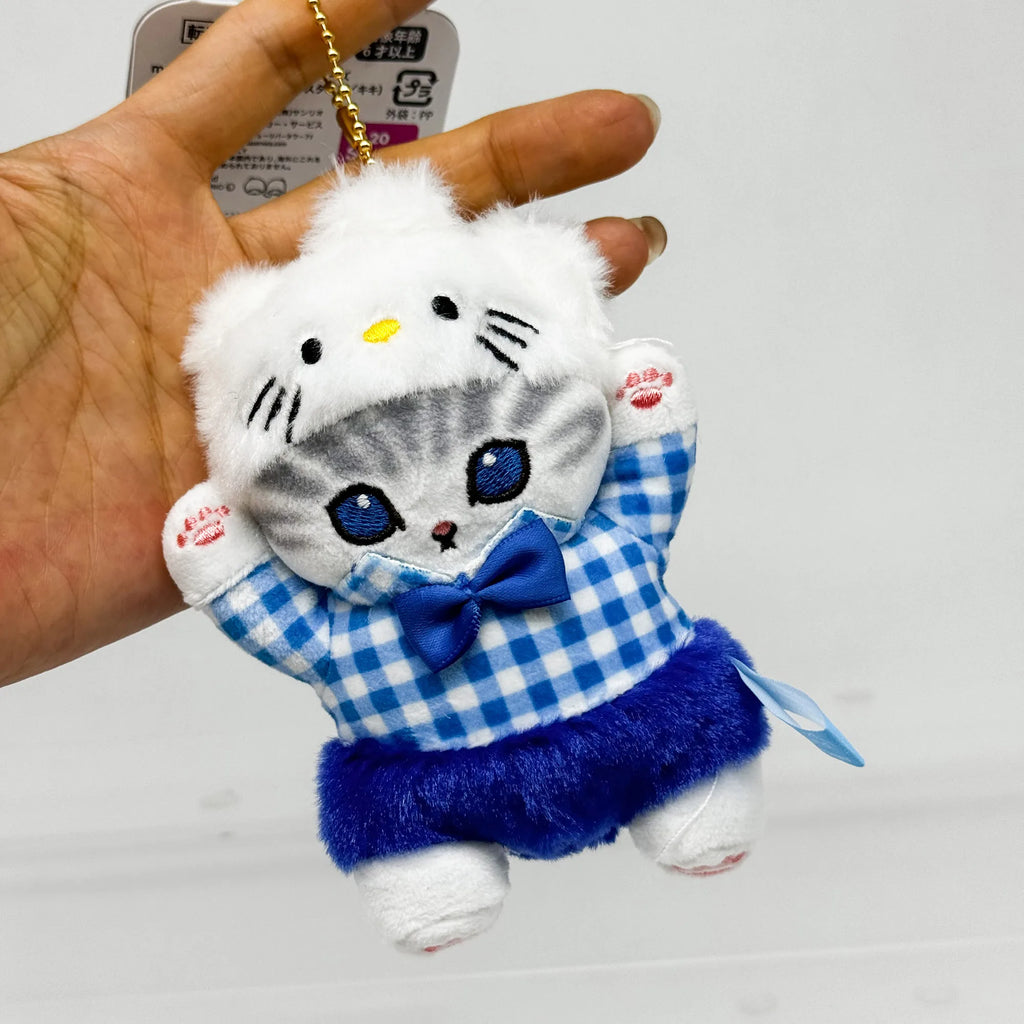 Anime Shark Cat Co Branded Cross-dress Kuromi Hello Kitty Cinnamoroll Plush Toys Collect Decoration Pendant Gift