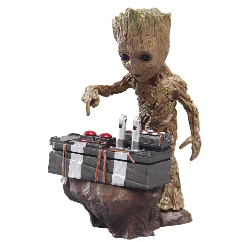 Marvel Guardians Of The Galaxy Groot Statue Model Avengers Cute Baby Tree Man Pvc Anime Action Figure Toys Collection Kids Gift