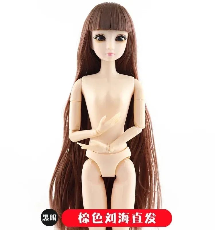 30cm Doll Toys for Girls 1/6 BJD Dolls Body Make-up 3D Eyes Beautiful Princess Baby Girl Dolls Plastic DIY Toy for Girls