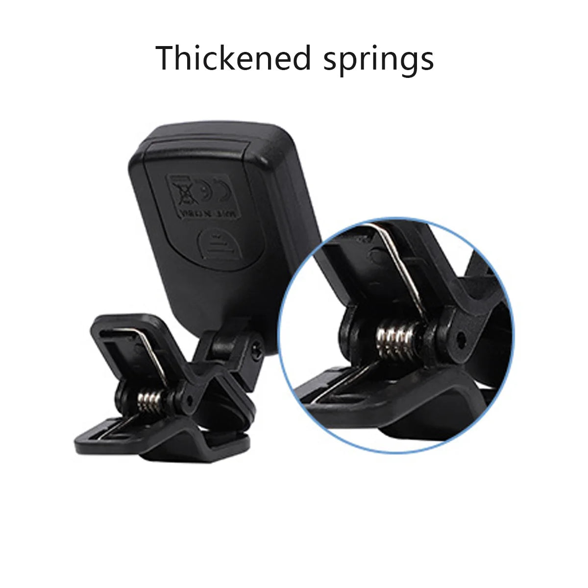 Clip-On Guitar Tuner with Regular/Color Screen 360° Rotatable Chromatic Tuner for Guitar, Bass, Ukulele, Violin