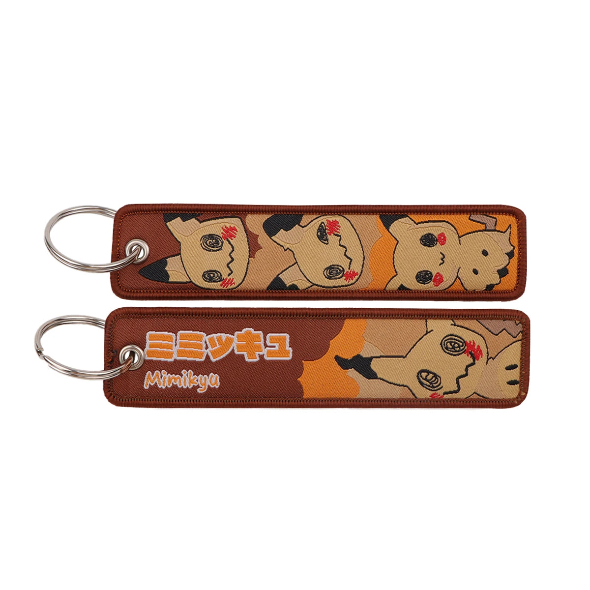 Cute Anime Elf Embroidery Key Fobs Cool Game Key Tags Keychains for Motorcycles Cars Fashion Key Rings Accessories Gifts 1pcs