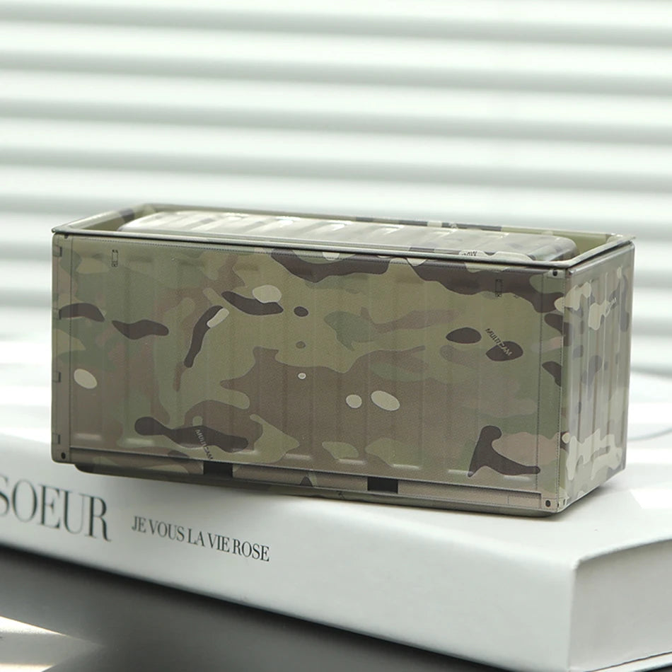 Miniature Storage Display Box Desktop Mini Container Model Mini Iron Storage Box Creative Decoration Collect Small Items Gifts