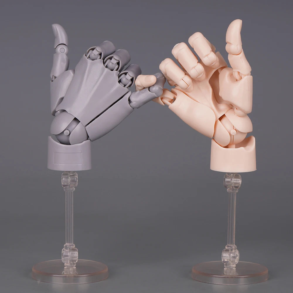 New 1/2 Palm Mini Articulated Action Figure - Anime Character Base Model with Movable Joints - Gashapon Artist Reference Tool