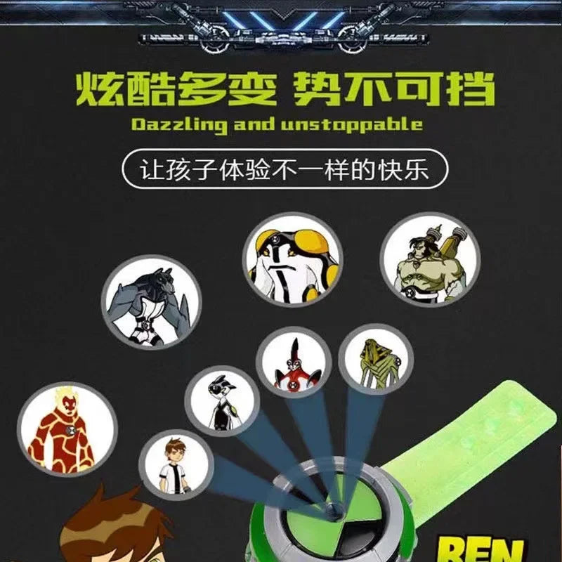 Ben10 Omniverse Action Figures Omnitrix Ben Tennyson Projection Watch Sound Light Doll Model Collect Ornaments Gifts Toy
