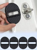 4Pcs Universal Door Lock Covers, Shock-Absorbing Noise-Reducing Waterproof Protector, Easy Stick-on for Sedan SUV