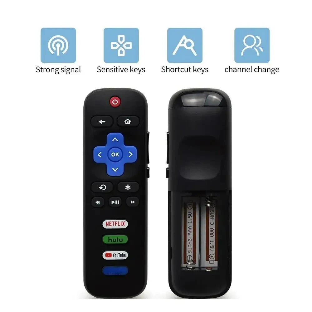 New Television Remote Control Replacement Remote Control For Roku TV 55UP120 32S4610R 50FS3750 32FS3700 32FS4610R 32S800 32S850