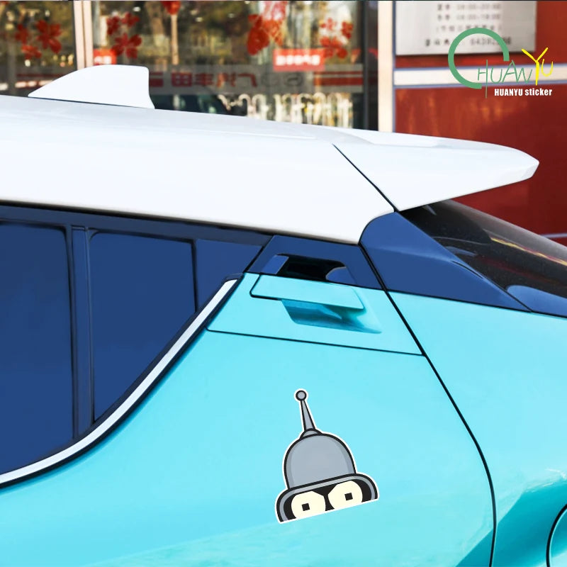 Bender-Face-Futurama's Sticker Cartoon Vinyl for Cars Trucks Laptops