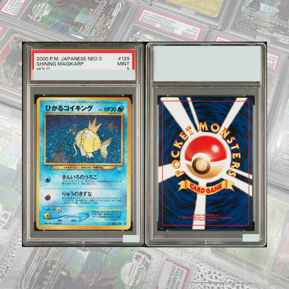 DIY Proxy PTCG Graded Collection Card SV4a JP Mew Ex Charizard Ex Special Art Rare GEM MT 10 Card Holographic Labels Child Gift