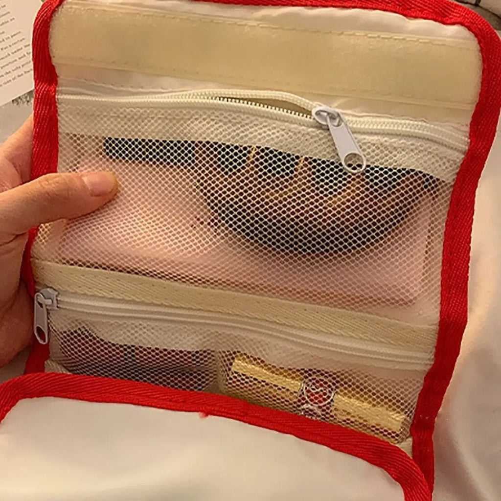 Cute Portable Travel Wash Up Storage Bag Girls Gifts Hello Kitty Kuromi Stitch KT Cat Cartoon Cosmetic Bag For Girl Kawaii Gifts
