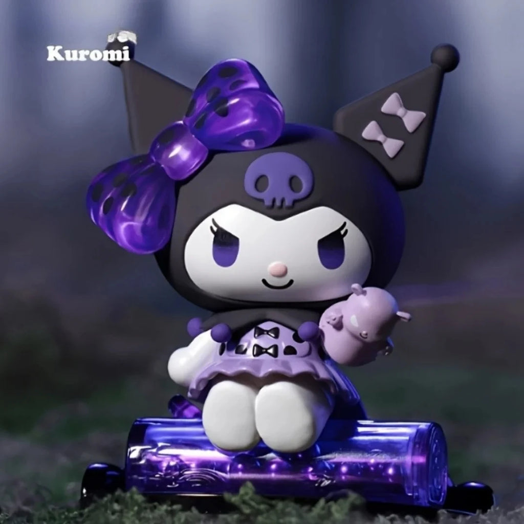 Sanrio Blind Box Cartoon Kuromi Doll Lucky Divination Anime Series Action Figure Model Doll Child Toy Desktop Decor Birthday Gif