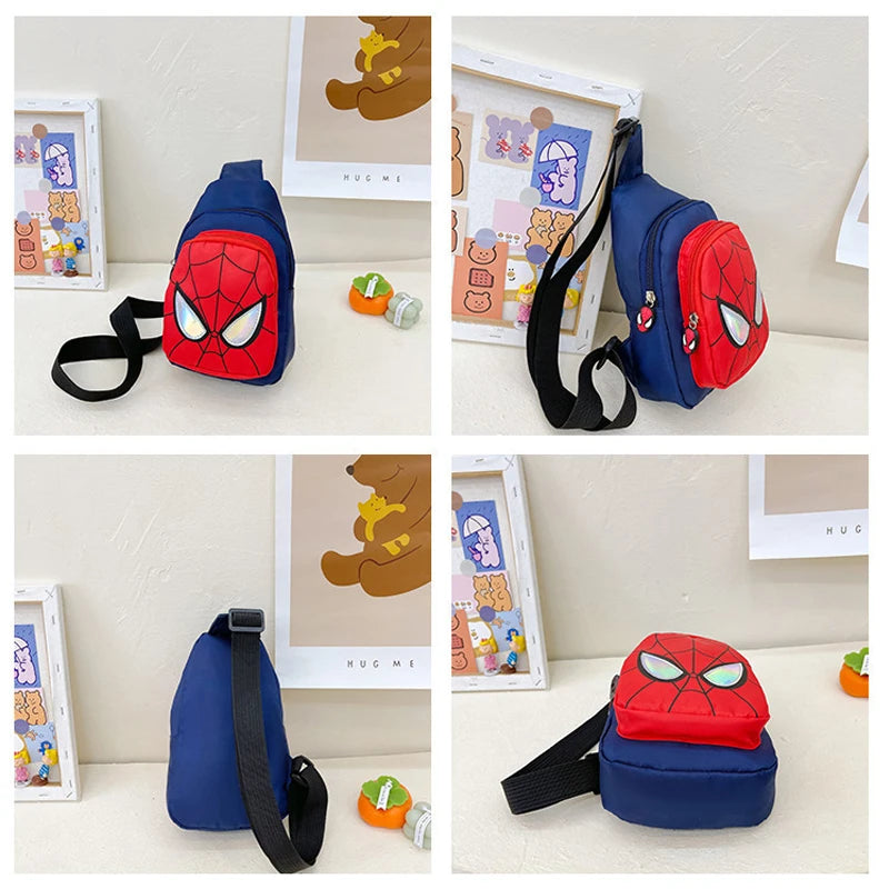 Marvel New Children's Shoulder Backpack Spiderman Pattern Large Capacity Bag Casual Student Boys Girls Bag