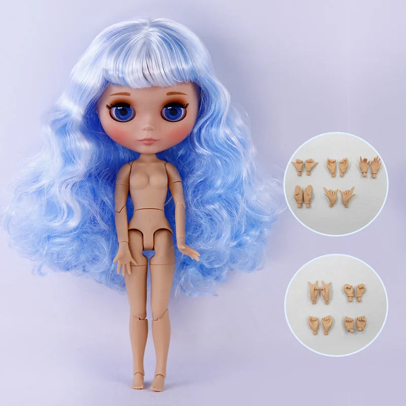 ICY DBS Blyth Doll Tan Skin Matte Face With Eyebrows Special Price 1/6 BJD JOINT body Neo Christmas Gift Anime