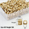 M2 M3 M4 M5 M6 Threaded Heat Set Insert Tool for 3D Printing Components Loptop Plastic Part Soldering Iron Tip Brass Knurled Nut