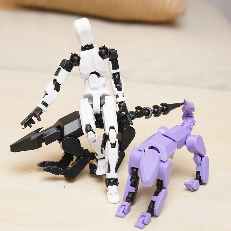 3D Multi-Jointed Movable Shapeshift Robot Joint Dog Creative Printed Mannequin Dummy Action Model Doll Toys for Children's Gifts