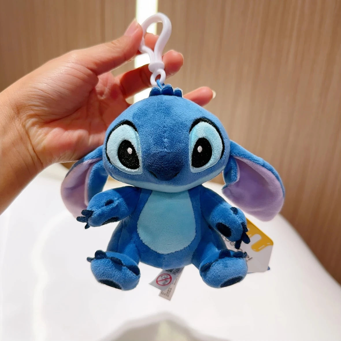 Original Disney Toy Story Stitch Kawaii Winnie Lotso Plush Doll Cartoon Stuffed Anime Keychain Pendant Strap Toys Gift For Kids