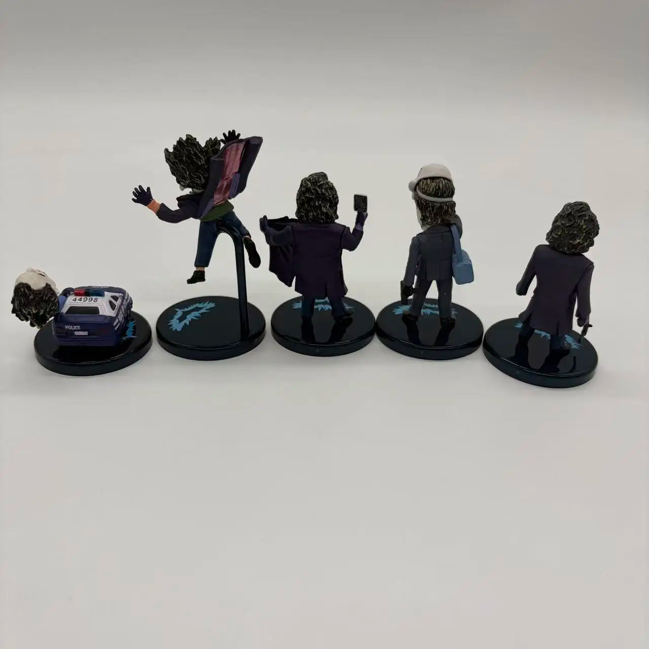 5pcs/set The Dark Knight Joker PVC Action Figure Collectible Model Toy 6~10cm