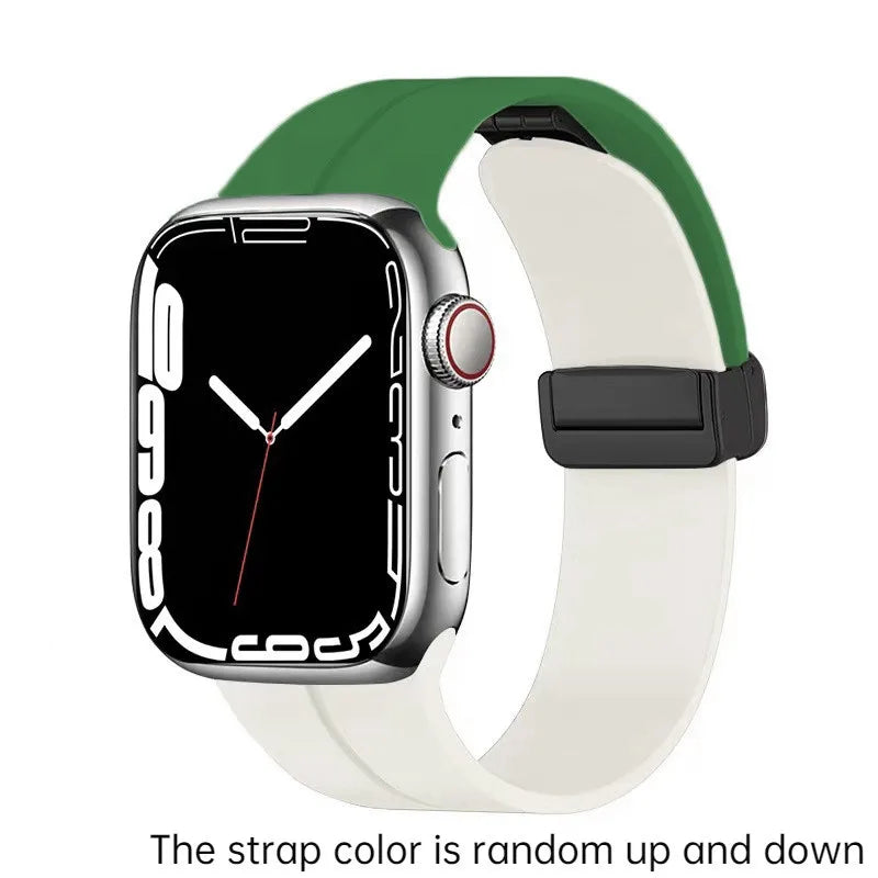 Magnetic Strap For Apple watch ultra band 49mm 45 mm Silicone Bracelet iWatch Series 7 8 se 6 5 3 44mm 45mm 40mm 41mm 42mm 38mm