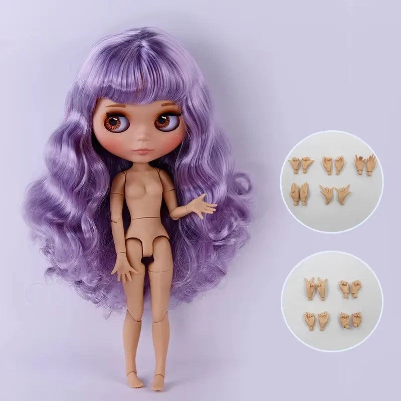 ICY DBS Blyth Doll Tan Skin Matte Face With Eyebrows Special Price 1/6 BJD JOINT body Neo Christmas Gift Anime