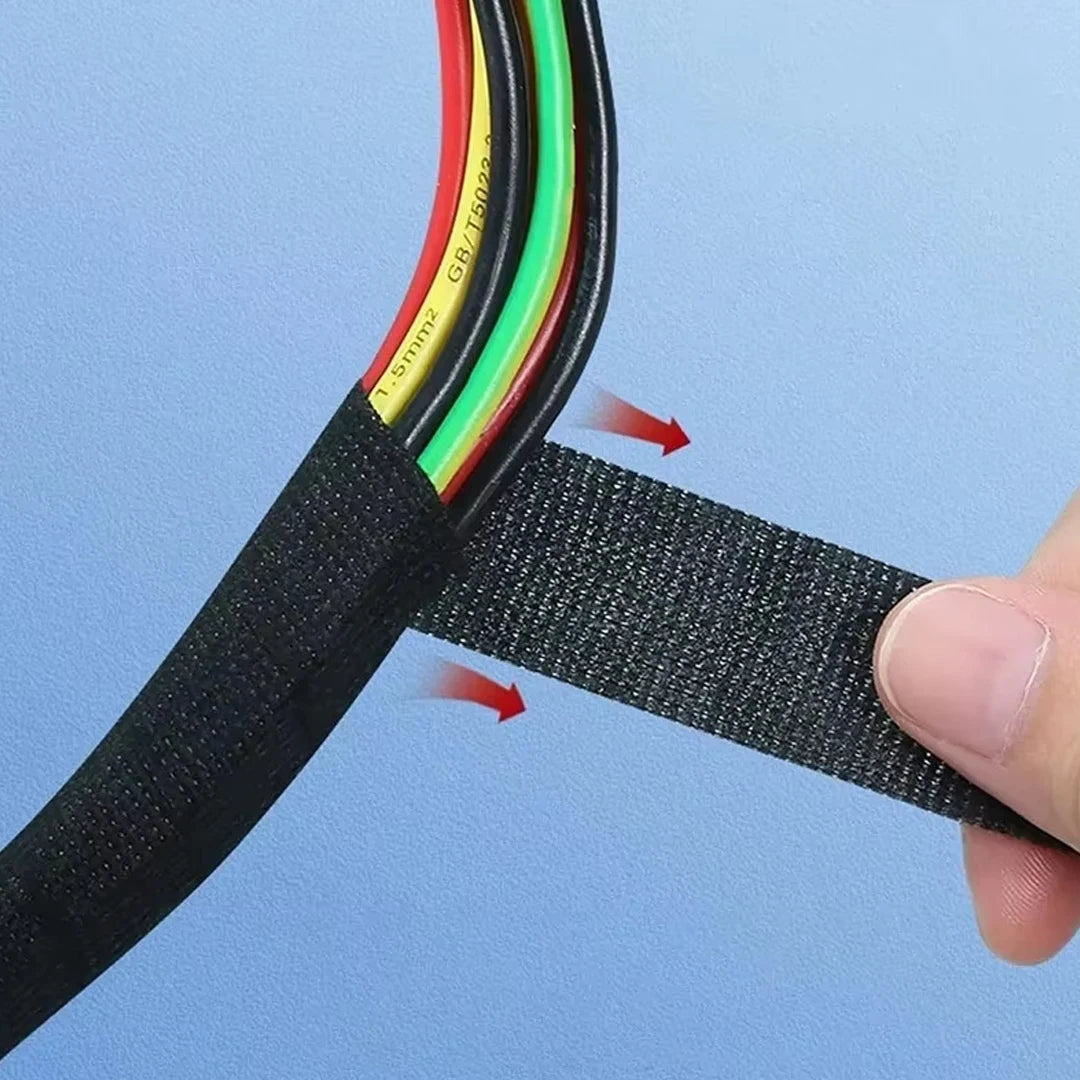 Heat-Resistant Electrical Tape Waterproof Cable Organizer Fabric Cloth Wrap Insulation Auto Wiring Harness Adhesive Bundling Tap