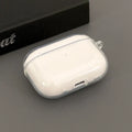 Clear Soft TPU Earphone Case with Metal Ring Buckle for Airpods Pro 2 3 2nd Generation Air Pods 4 3 1 3rd Gen Cover Accessories