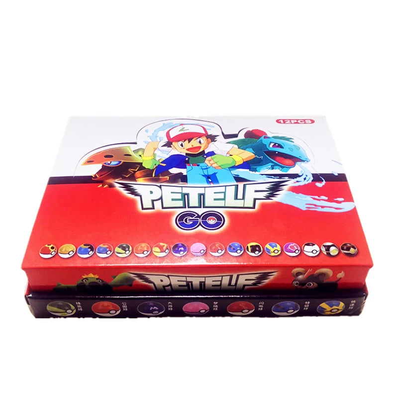 12 Pcs/Set Pokemon Pikachu Toys Action Figure Pokeball Pokemon Poke Ball Charizard Model Anime Dolls Children Birthday Gift