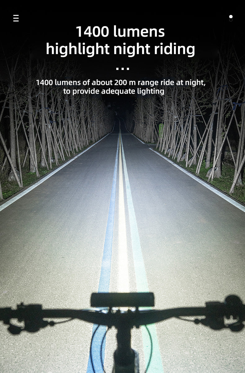 OFFBONDAGE Bicycle Light Front  Bike Light Waterproof Flashlight USB Charging MTB Road Cycling Lamp Accessories