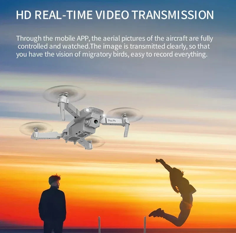 New E88 Pro RC Drone 4K 1080P Wide Angle Dual HD Camera Foldable Quadcopter WiFi FPV Altitude Hold