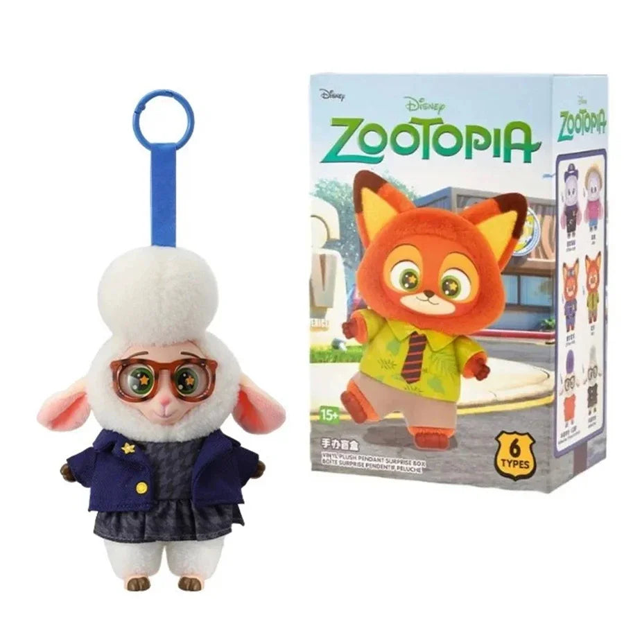 High Quality Zootopia Series Blind Box Judy Nick Vinyl Plush Cartoon Character Pendant Trendy Toys Box Birthday Gifts for Kids