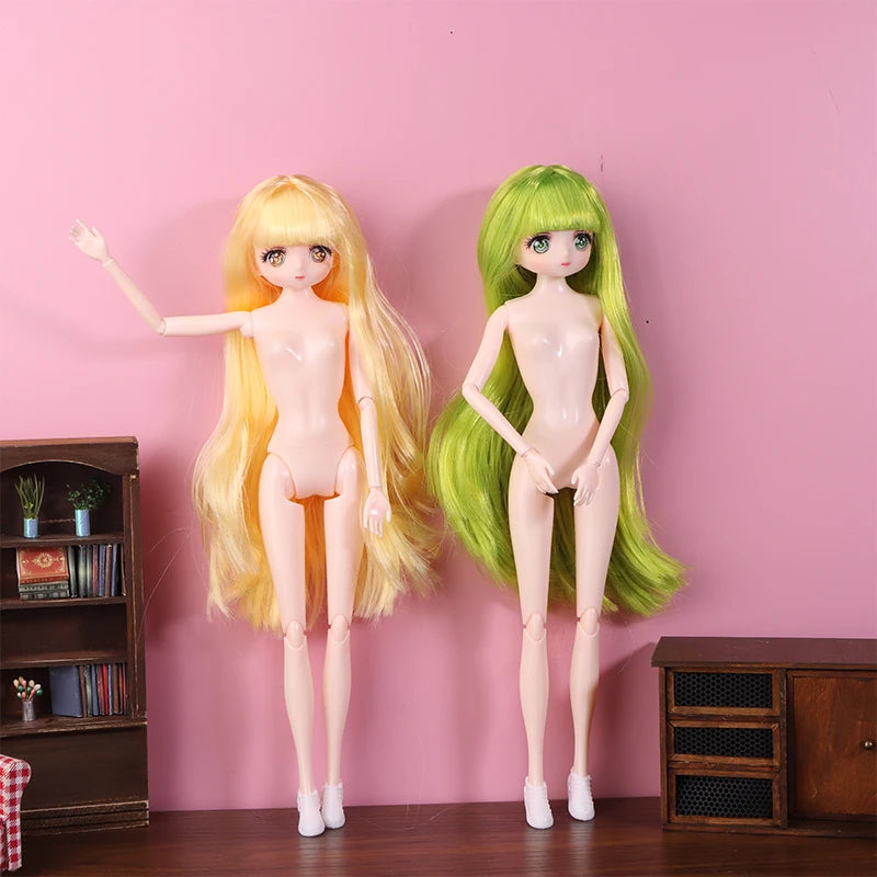 30cm Anime Style Doll Toys 1/6 Toy 11 Joints Movable Wither Skin Doll Girls Diy Dress Up Toys Gifts