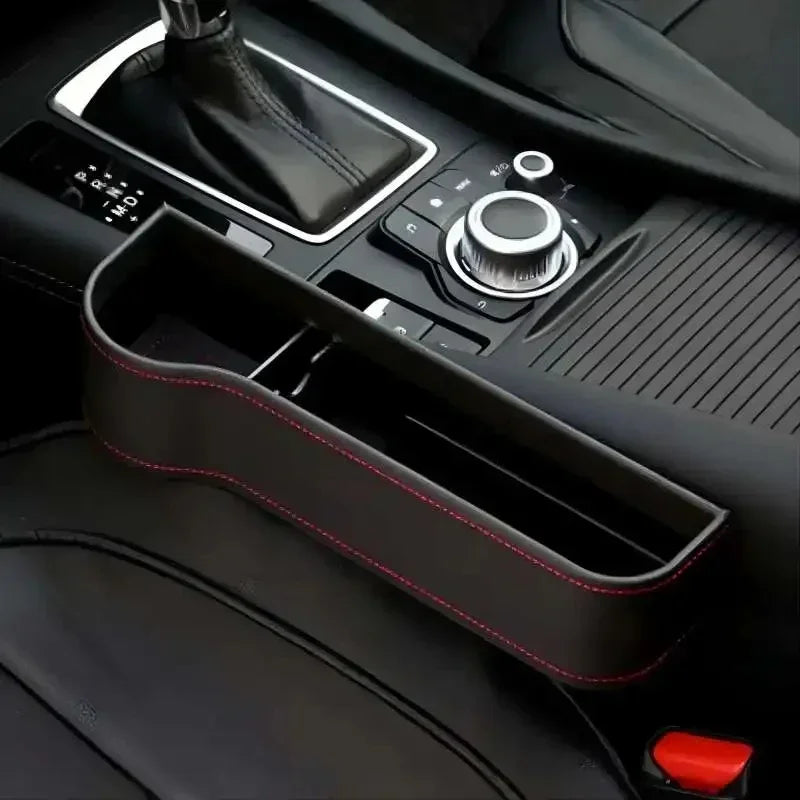 Car seat gap storage box, universal seat gap pocket organizer, fits mobile phone, keys, and cards