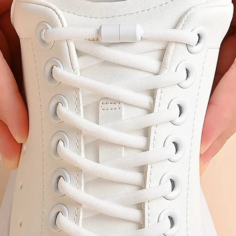 Elastic No Tie Shoelaces Semicircle Shoe Laces for Kids and Adult Sneakers Lazy Shoelace Quick Put on And Take Off Shoe Strings