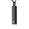 Cremation Jewelry Urn Necklace for Ashes for Men Women Keepsakes for Ashes Stainless Steel Memorial Bar Pendant Necklaces