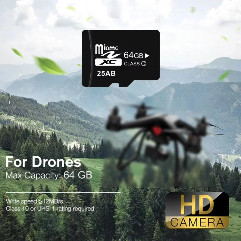 10 Categories High-speed Memory card 4GB 8GB 16GB 32GB 64GB 128GB sd card Mini TF card is used to monitor the drone tachograph