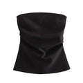 MUJER 2025 Women Tube Top White Black Off Shoulder Crop Top Female Pink Sleeveless Backless Sexy Tops Woman Fashion Corset Tops
