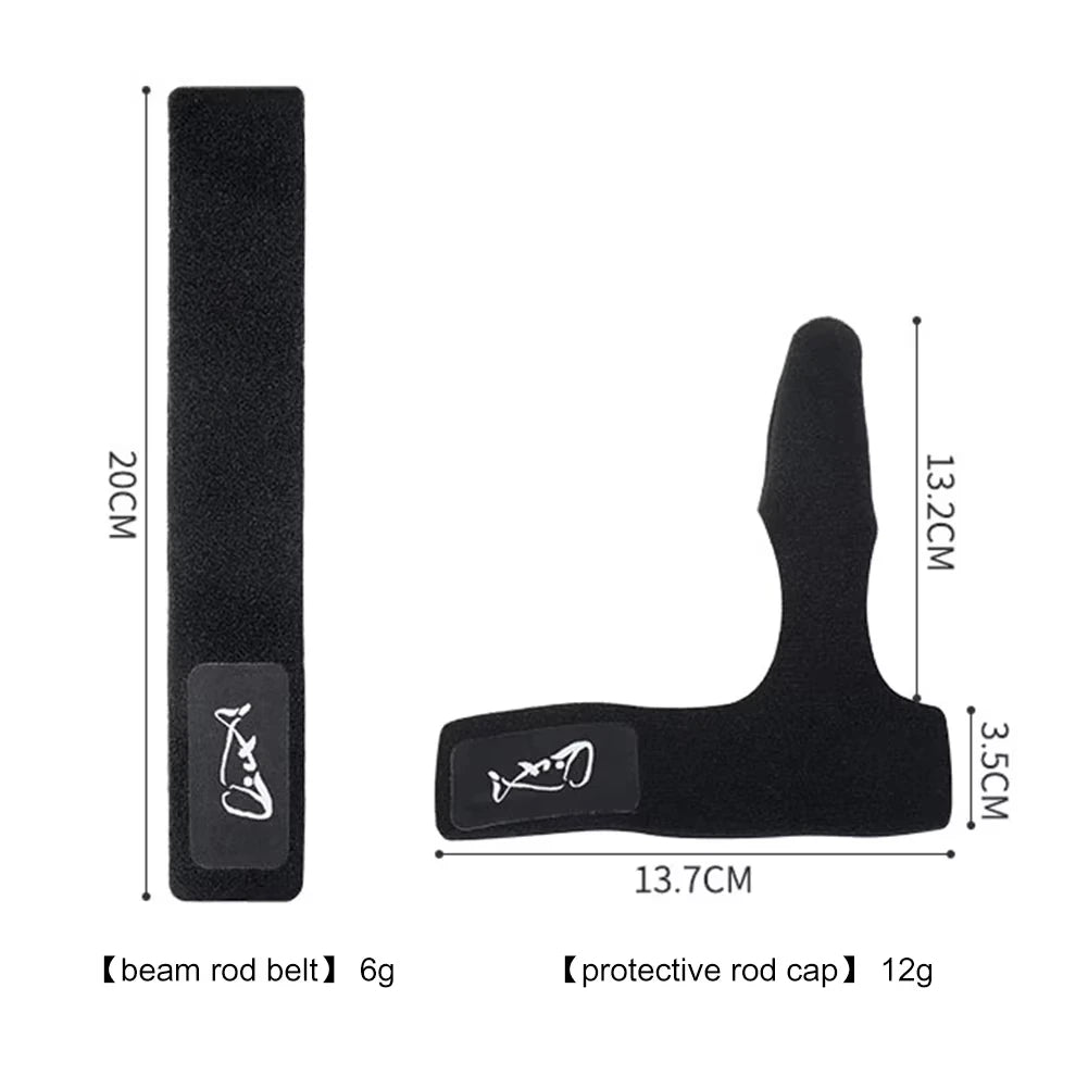 Fishing rod elastic protection rod cap special rod strap fishing rod strap set water droplet wheel winding rod strap fishing gea
