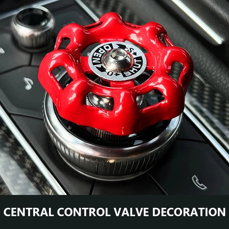 BLALION Fun Car Center Control 3D Valve Decoration Auto Interior Shift Knob Cover Air Conditioner Button Valve Switch Sticker