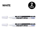 Black/White Oil Based Paint Pens, Permanent Marker for Metal, Wood, Canvas, Fabric, Plastic, Tire, Glass, Waterproof