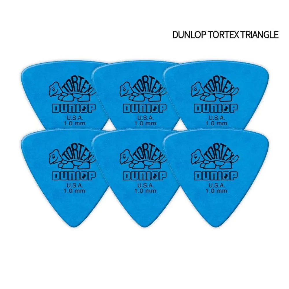 10pcs Delrin Dunlop Guitar Picks 0.5/0.6/0.73/0.88/1.0/1.14MM Anti-slip Style Electric Guitar Picks Triangle Picks