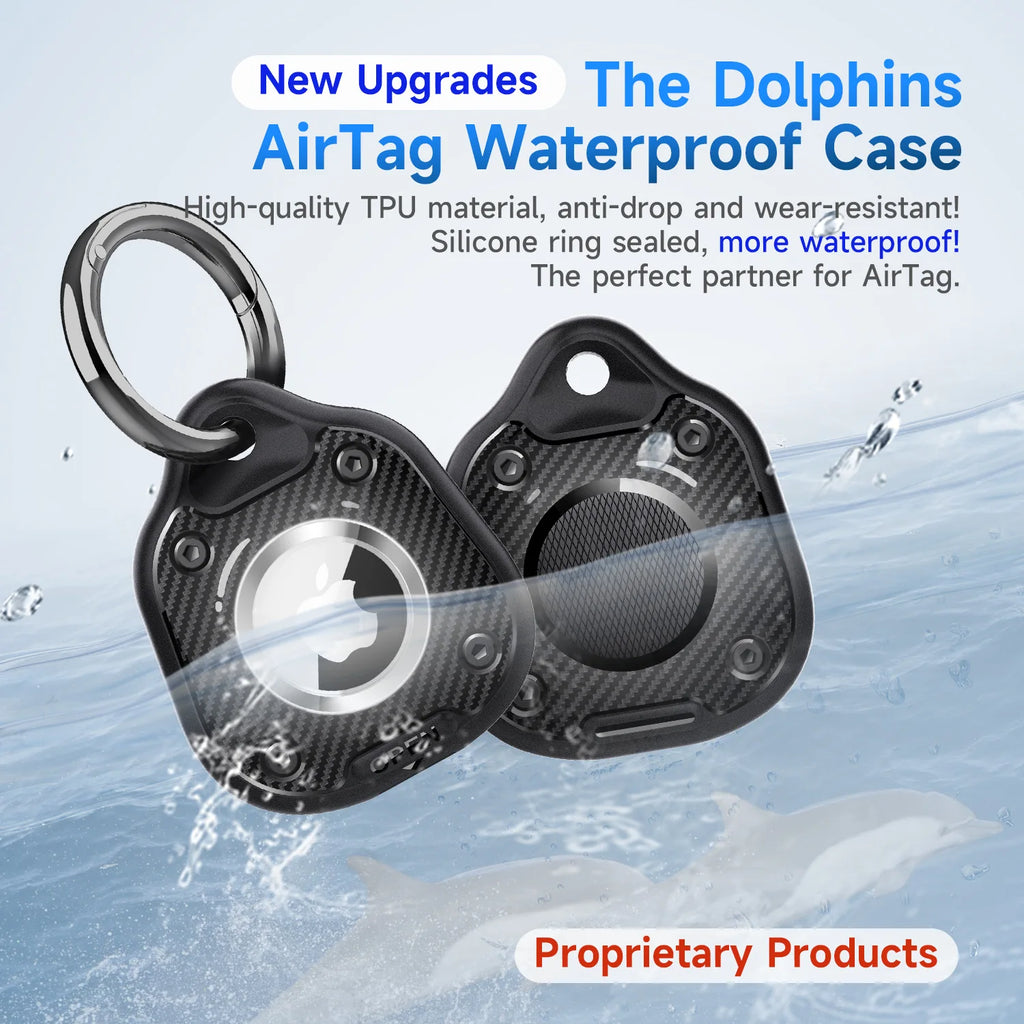 Waterproof Case for AirTag Holder Protective Case Suitable for Apple Location Tracker Airtag Key Pet Three Protection Cover