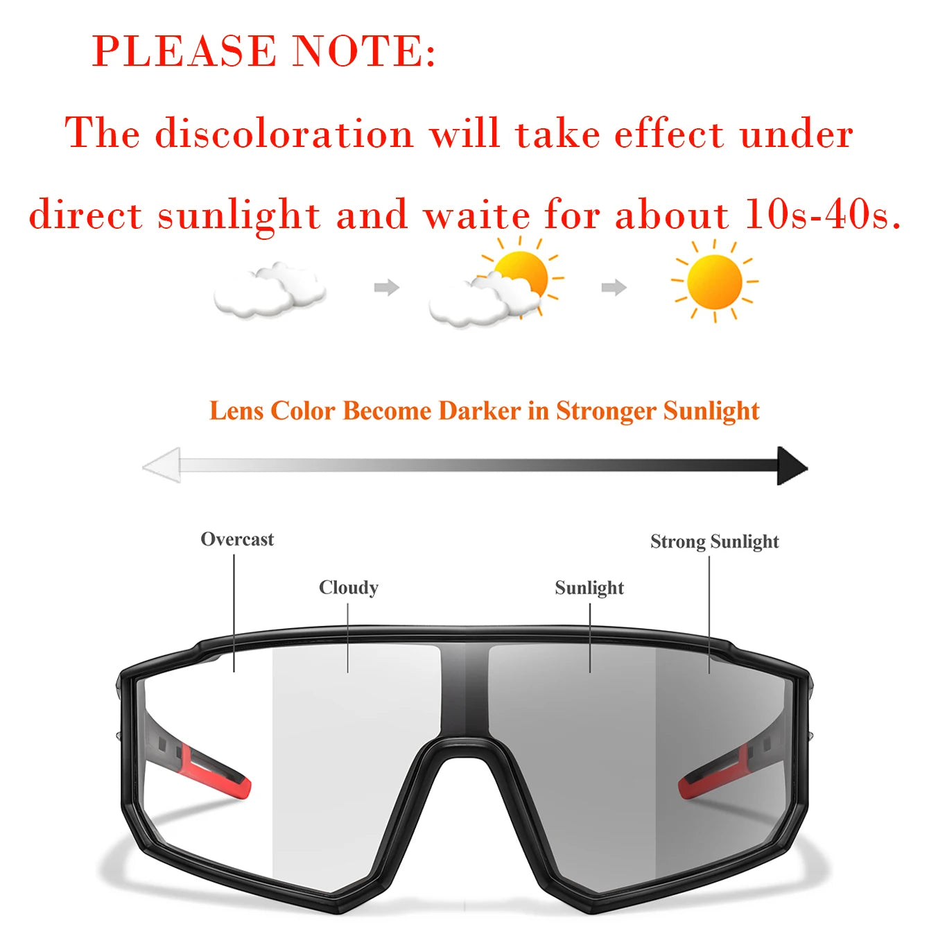 New Style Brand Photochromic Eyewear Men Women Bicycle MTB Bike Running Fishing Cycling Glasses Comfortable Windproof Goggles