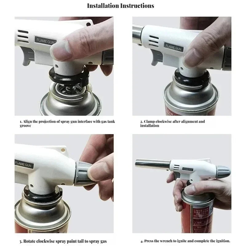 Multifunctional Barbecue Torch Burner For Camping BBQ Desserts, Soldering, Cooking Heating Tool, Household flame igniter