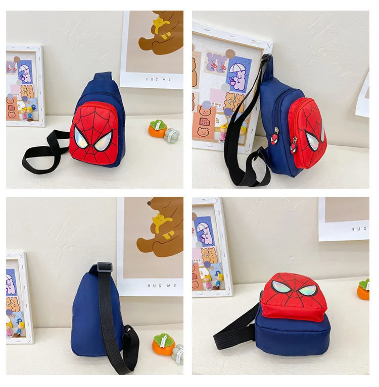 Marvel New Children's Shoulder Backpack Spiderman Pattern Large Capacity Bag Casual Student Boys Girls Bag