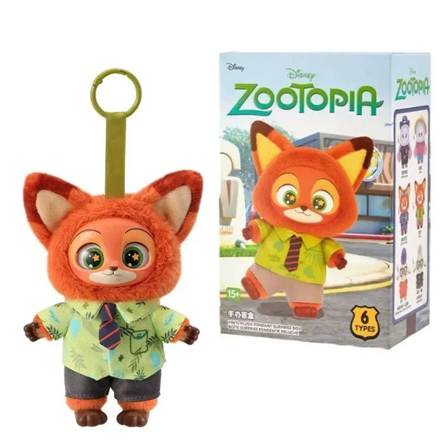 High Quality Zootopia Series Blind Box Judy Nick Vinyl Plush Cartoon Character Pendant Trendy Toys Box Birthday Gifts for Kids