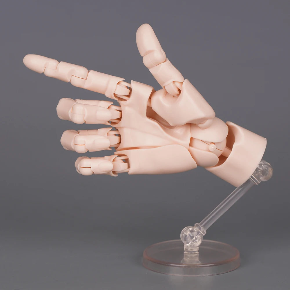 New 1/2 Palm Mini Articulated Action Figure - Anime Character Base Model with Movable Joints - Gashapon Artist Reference Tool